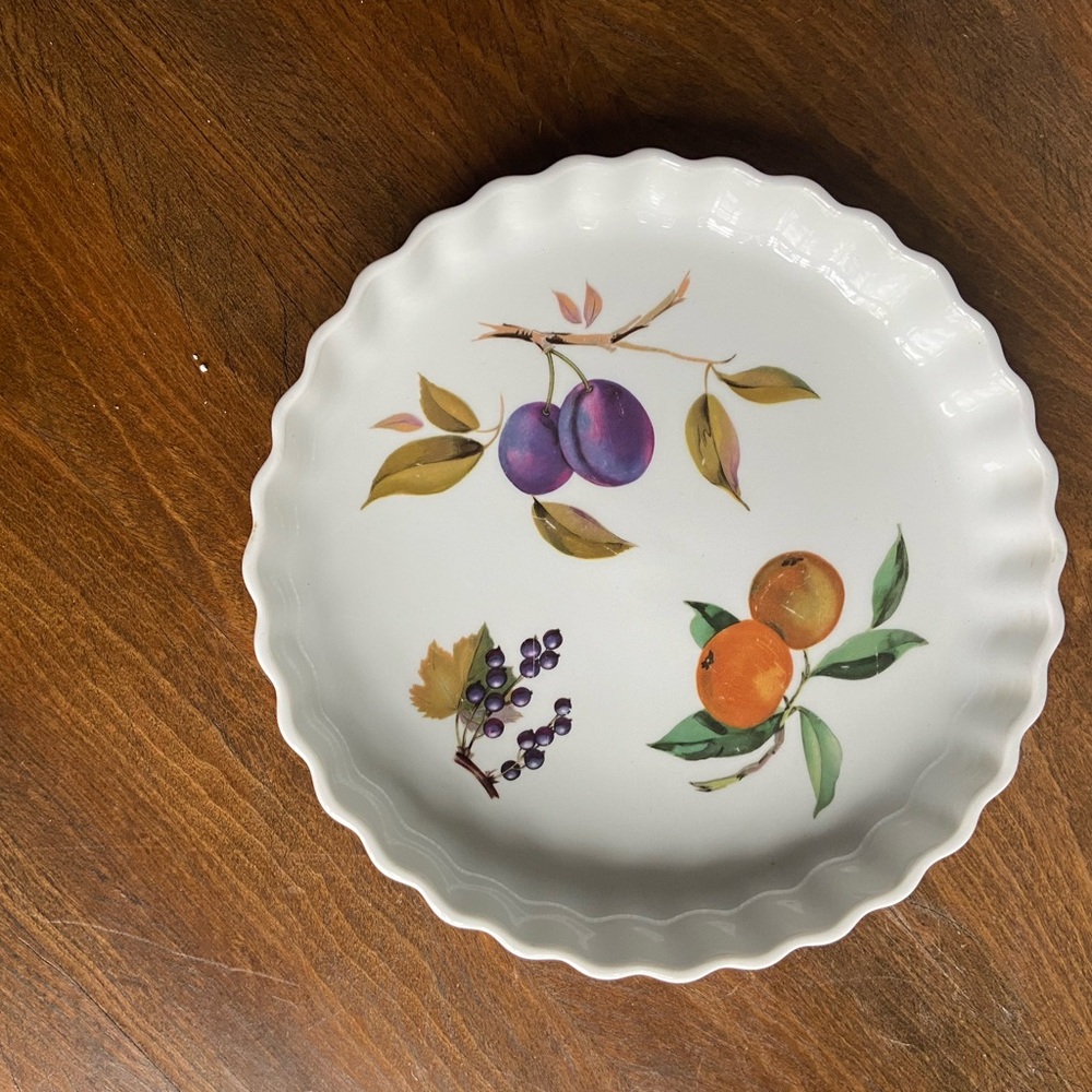 Fruit Design Ceramic Pie Dish